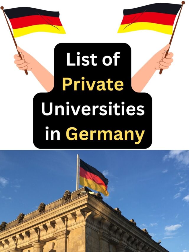 List of Private Universities in Germany 2024